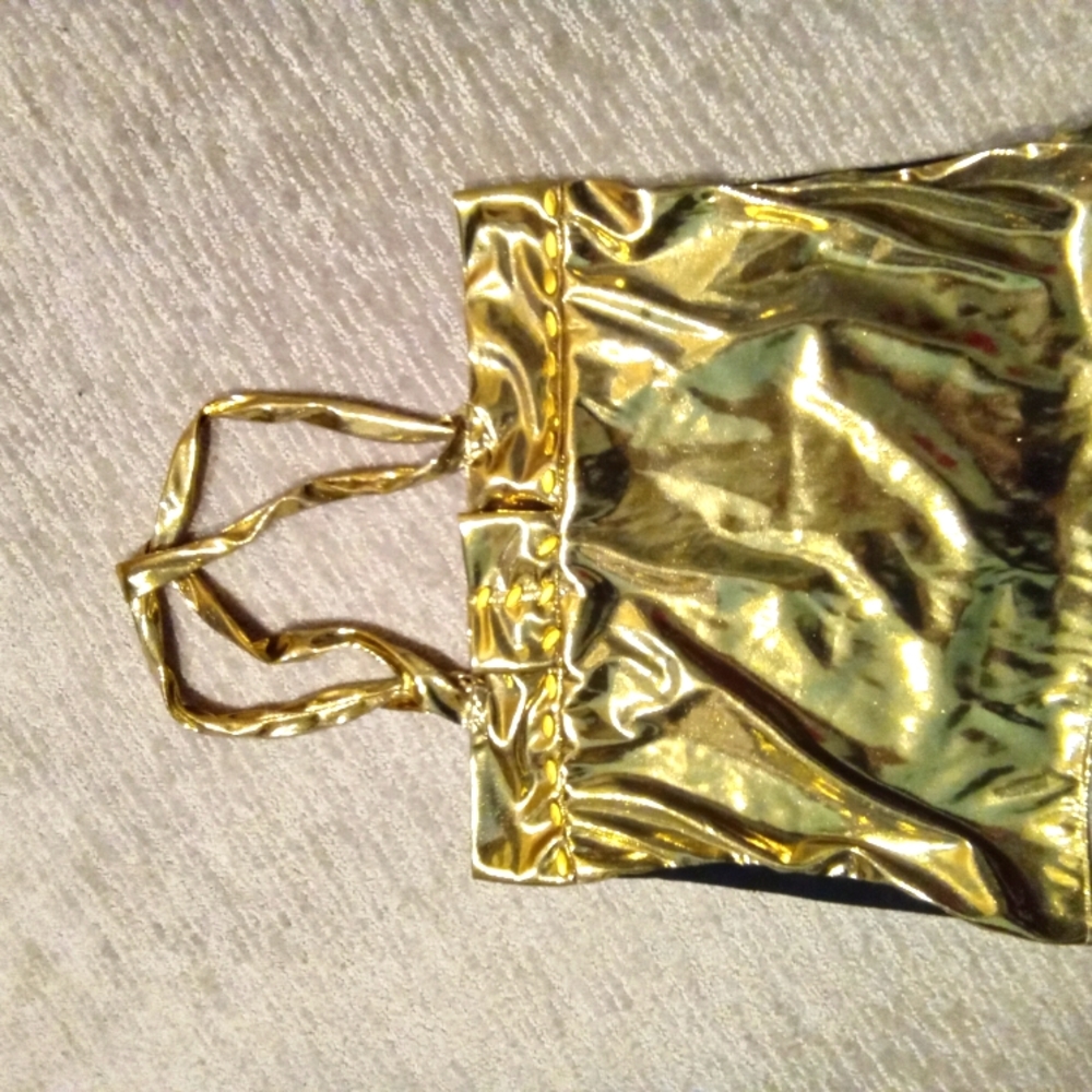 Gold top with matching pants in small size